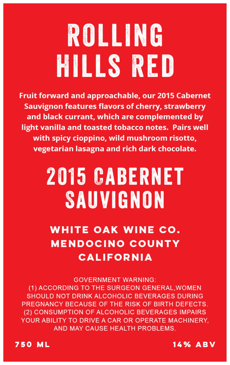 large text label - cherry red - elements (set of 8)