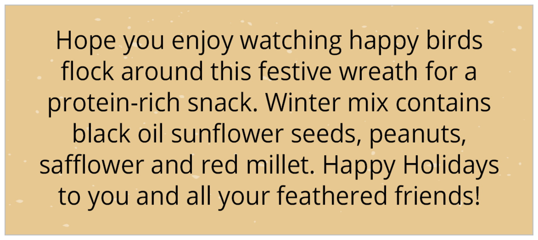 small rectangular custom text labels - deep gold - merry birdies (set of 24)