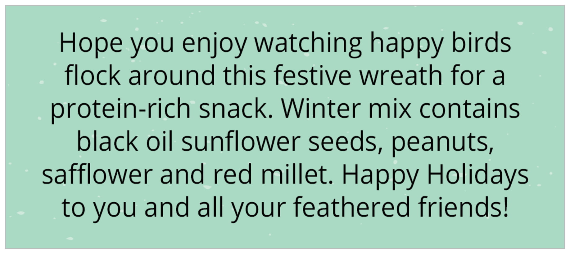 small rectangular custom text labels - mint - merry birdies (set of 24)