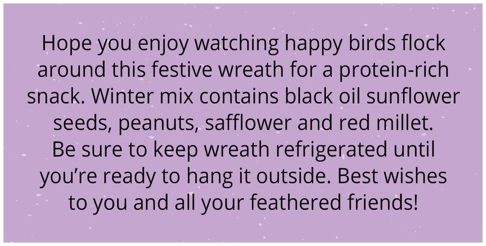 small rectangular custom text labels - purple - merry birdies (set of 24)