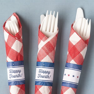 DIY July 4th Napkin Wrappers - Free Printable Download